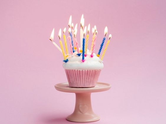 Vela de cumpleaños caramelo diamantina rosa – Master en Reposteria