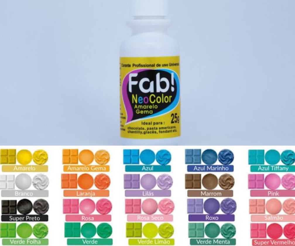 Colorante en gel Neocolor Fab Liposoluble para chocolate 25g - Amarillo Yema