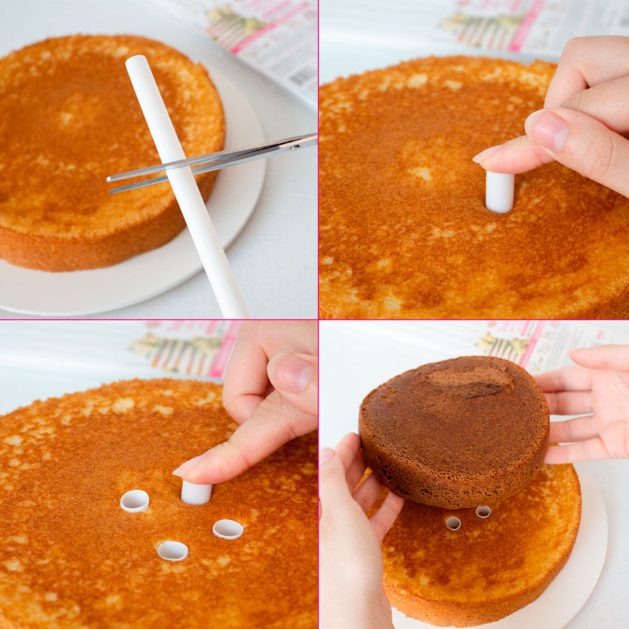 Soporte Tubos p/Tortas 2 pisos
