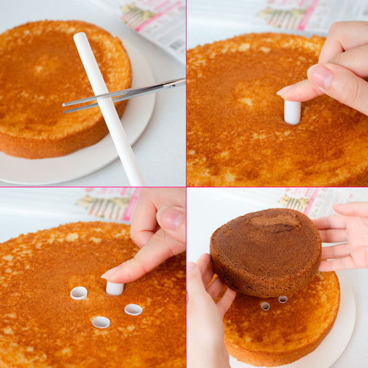 Soporte Tubos p/Tortas 2 pisos