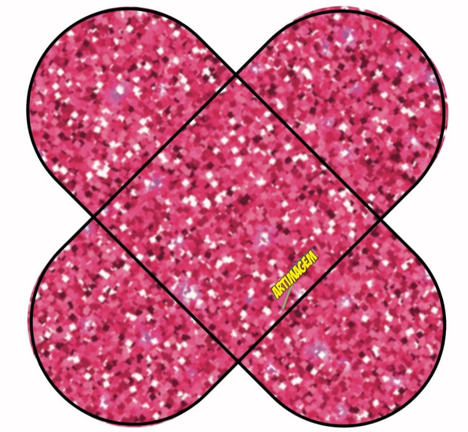 Pirotines Pétalos Glitter - Rosa