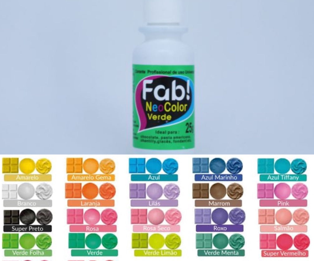 Colorante en gel Neocolor Fab Liposoluble para chocolate 25g - Verde