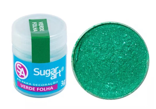 Polvo Matizador Sugar Art 3g - Verde Hoja