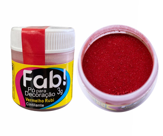 Polvo Matizador Fab 3g - Rojo Rubí