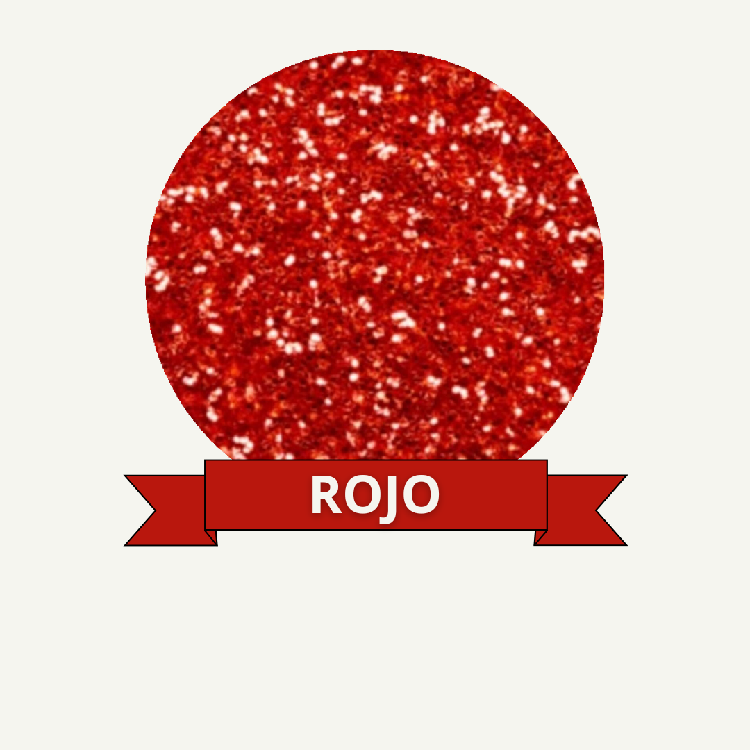 Glitter Brillantina 8g - Rojo