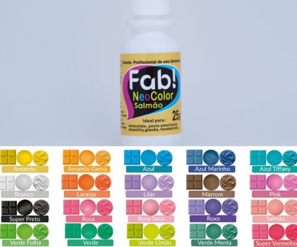 Colorante en gel Neocolor Fab Liposoluble para chocolate 25g - Salmón