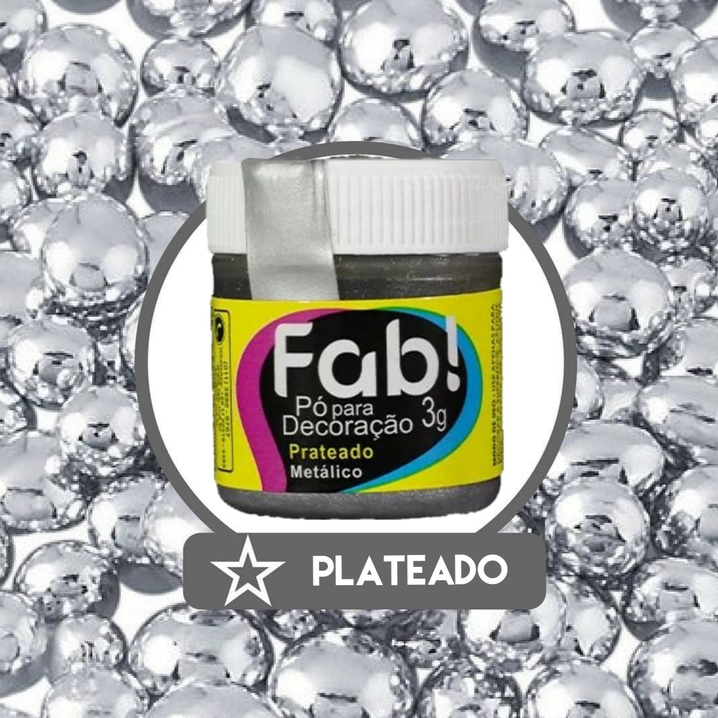 Polvo Matizador Fab 3g - Plateado