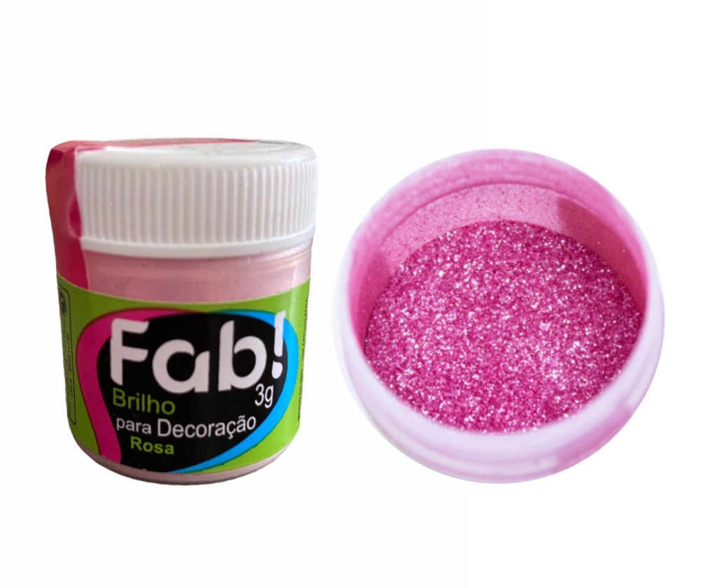 Brillo para decoración Fab 3g - Rosa