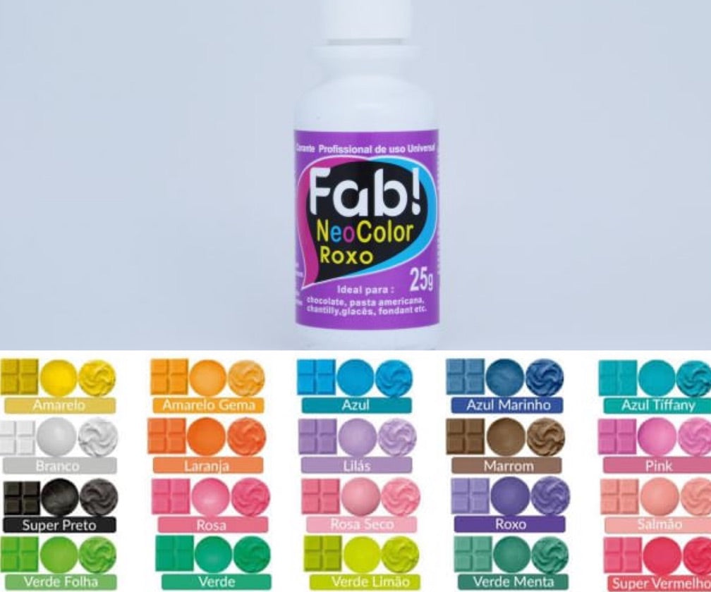 Colorante en gel Neocolor Fab Liposoluble para chocolate 25g - Violeta