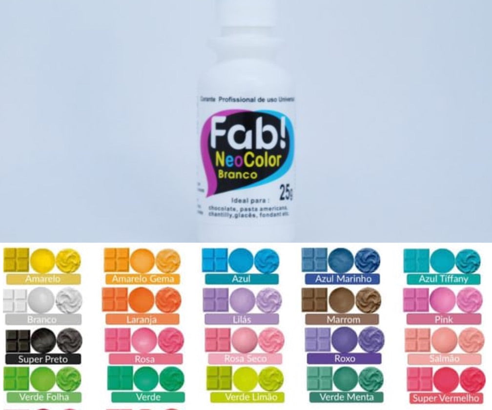 Colorante en gel Neocolor Fab Liposoluble para chocolate 25g - Blanco