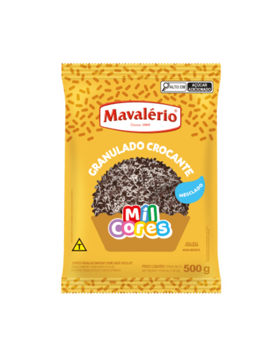 Chocolate Granulado Crocante Mezclado 500g Mavalério