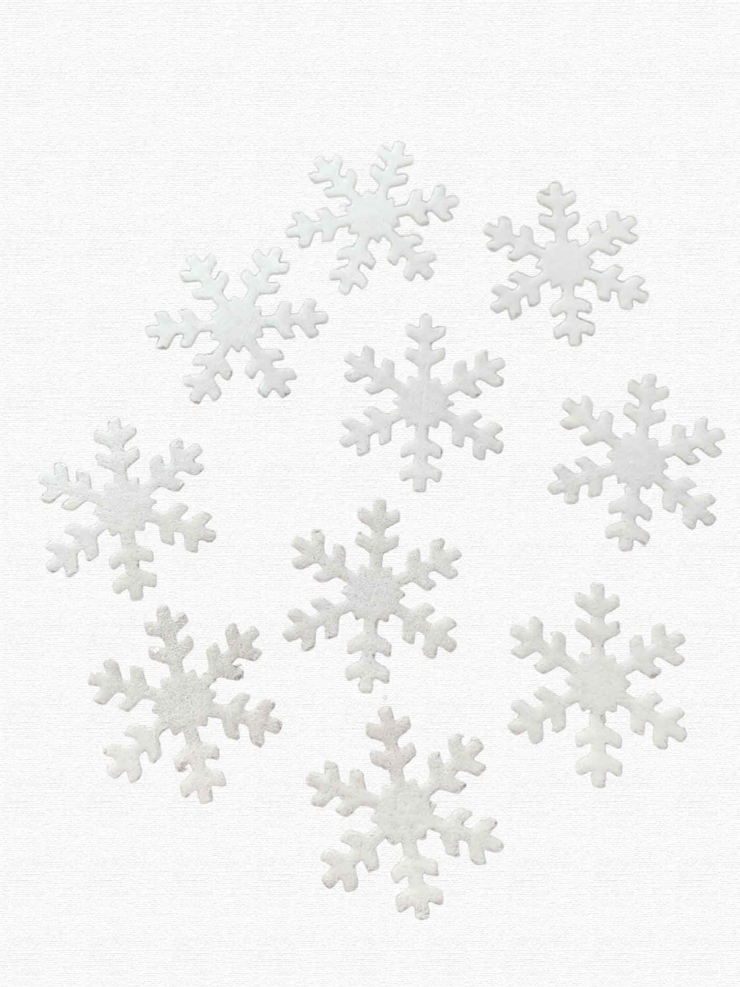 Apliques en papel de arroz Copos de Nieve - Blanco