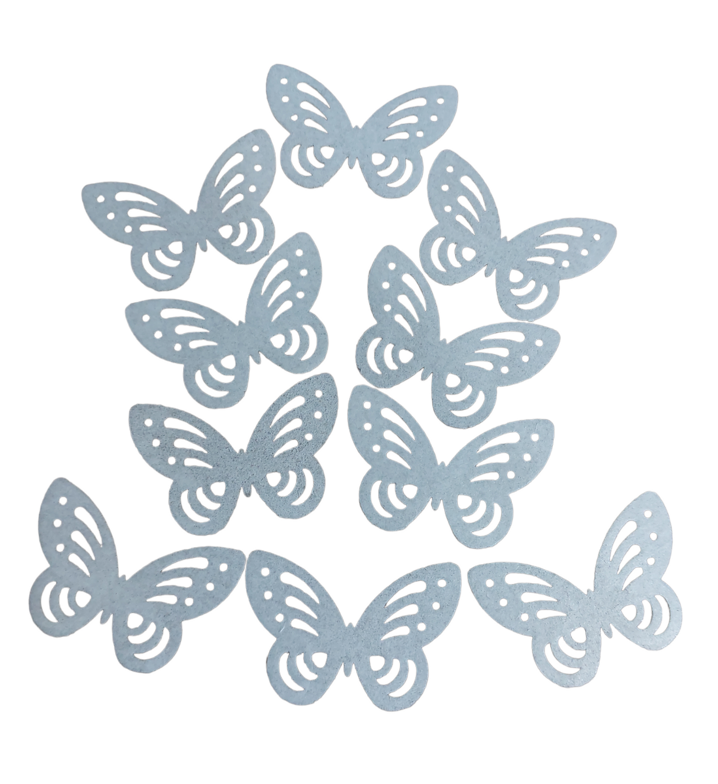 Apliques en papel de arroz Mariposas - Blanco