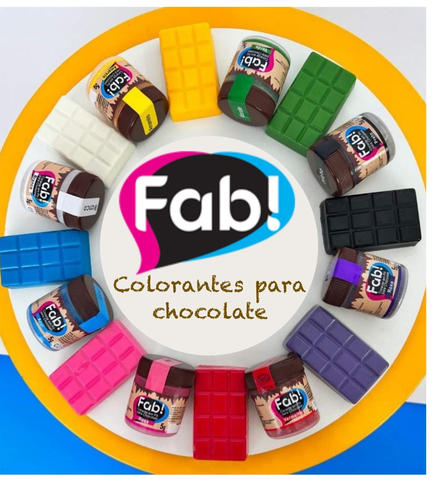Colorante en Polvo Fab Liposoluble para chocolate 5g - Amarillo