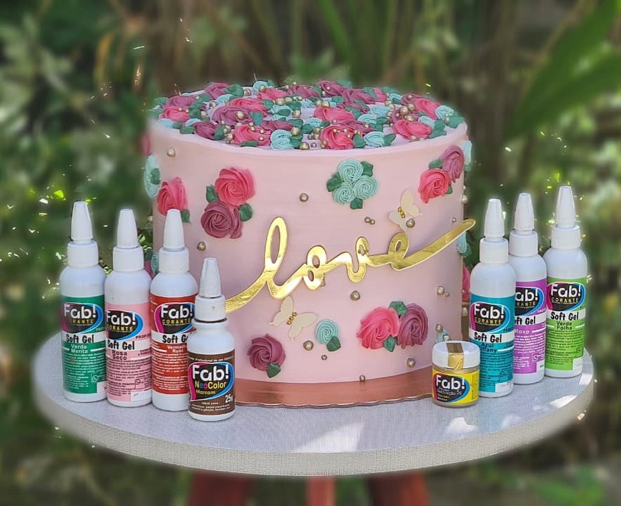 Colorante Fab Soft Gel 25g - Rosa Seco