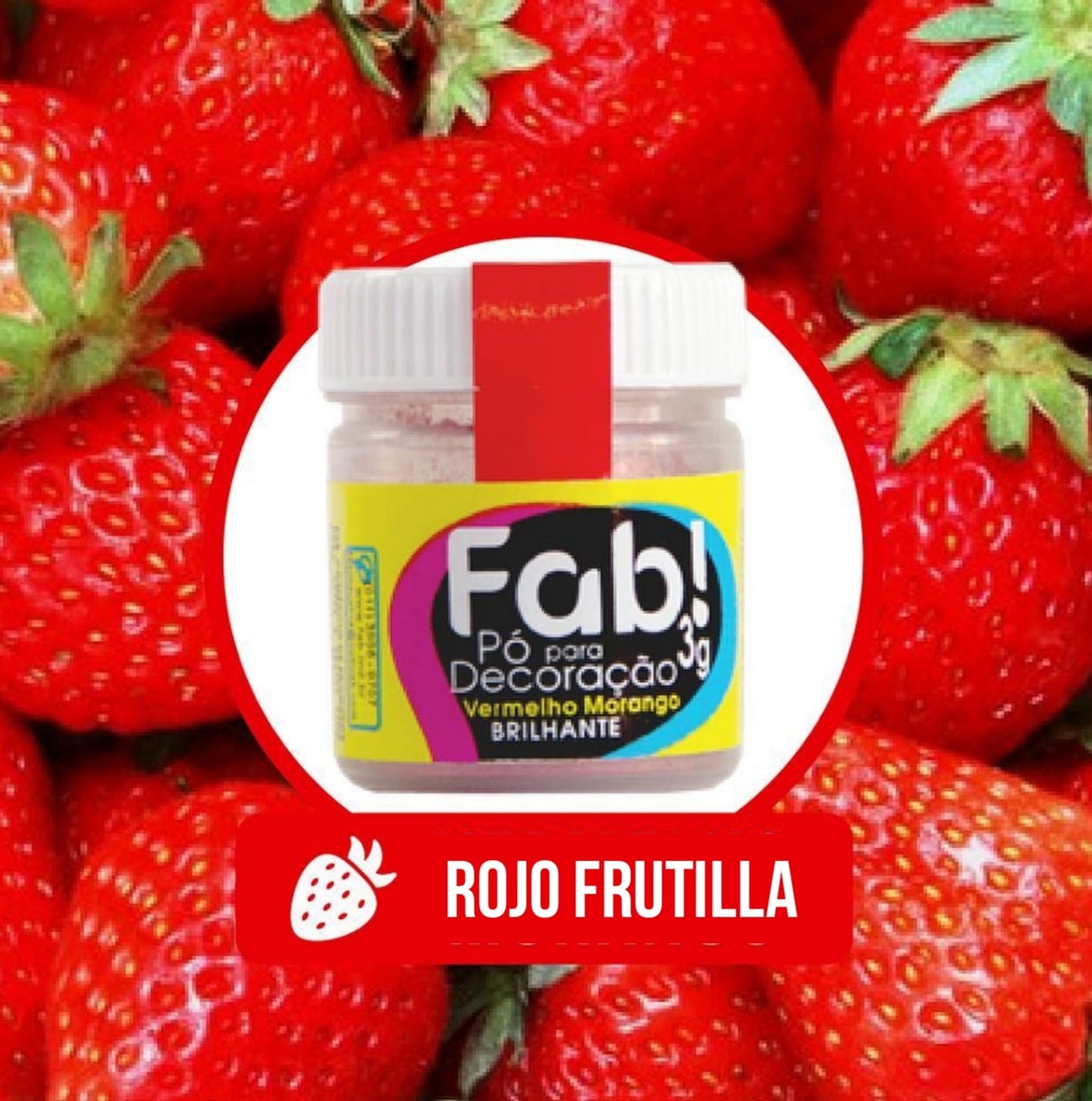Polvo Matizador Fab 3g - Rojo Frutilla