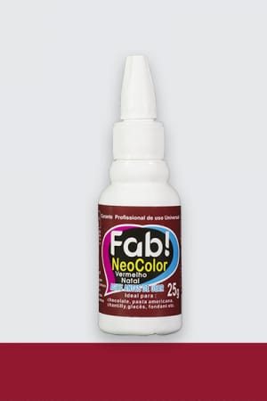 Colorante en gel Neocolor Fab Liposoluble para chocolate 25g - Rojo Navidad