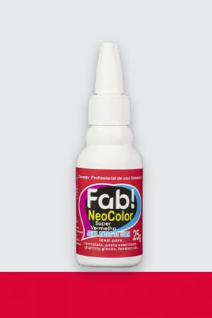 Colorante en gel Neocolor Fab Liposoluble para chocolate 25g - Super Rojo