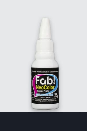 Colorante en Gel Neocolor Fab Liposoluble para chocolate 25g - Super Negro