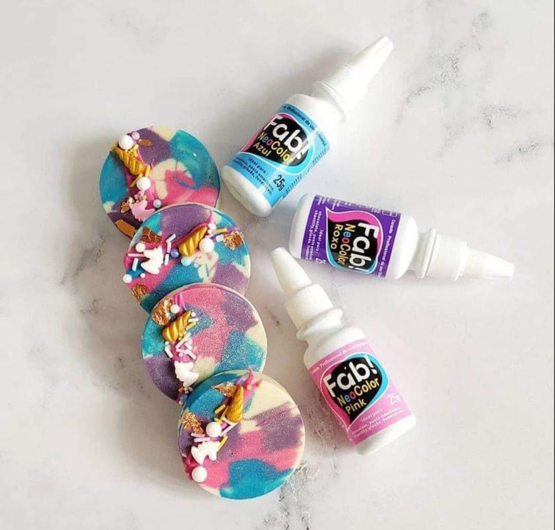 Colorante en Gel Neocolor Fab Liposoluble para chocolate 25g - Azul