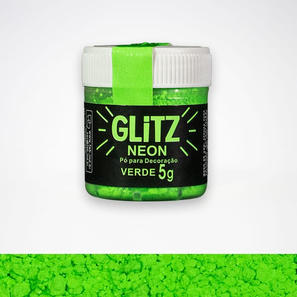 Polvo Fab Glitz 5g - Verde Neón