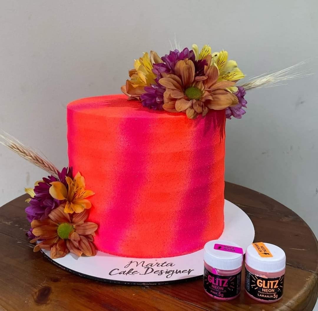 Polvo Fab Glitz 5g - Naranja Neón