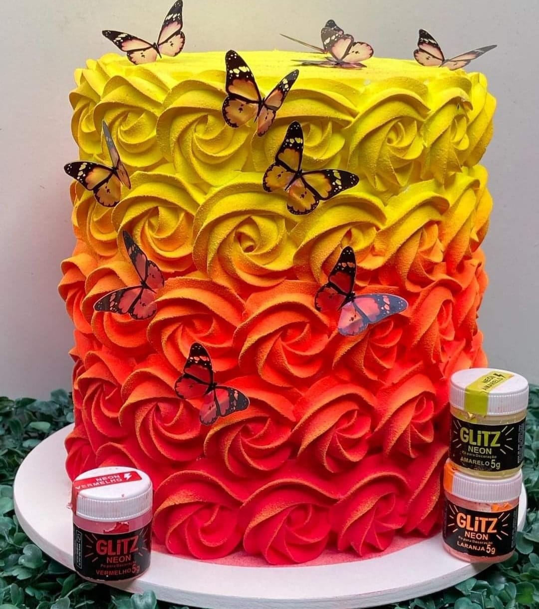 Polvo Fab Glitz 5g - Naranja Neón
