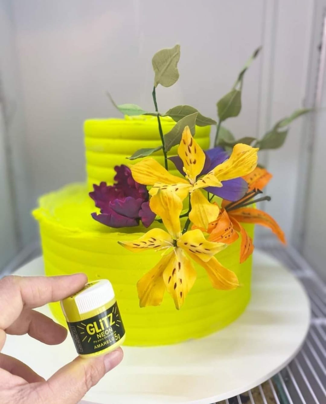 Polvo FAb Glitz AMARILLO NEÓN 5g