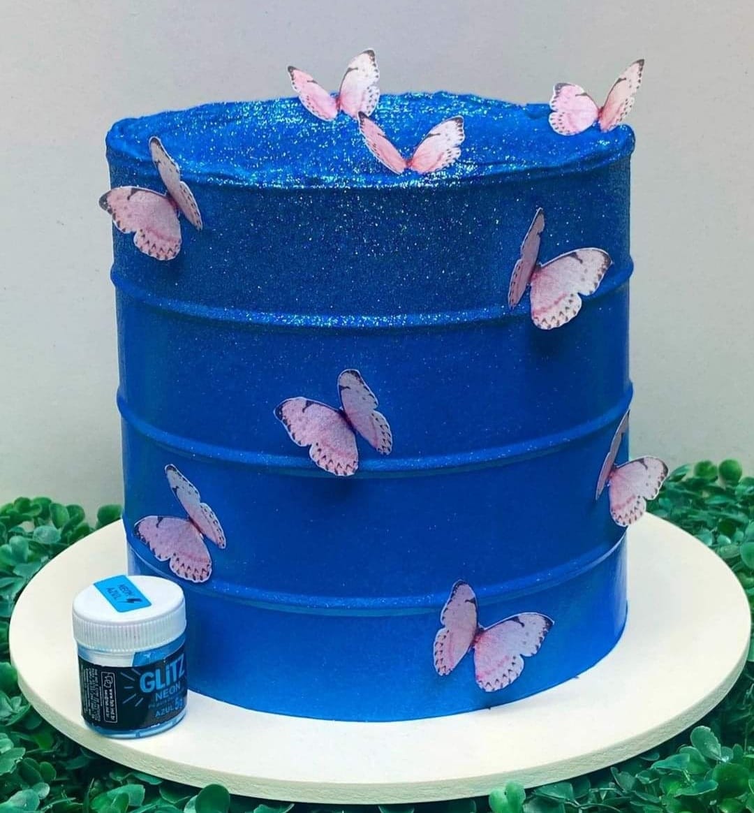 Polvo Fab Glitz 5g - Azul Neón