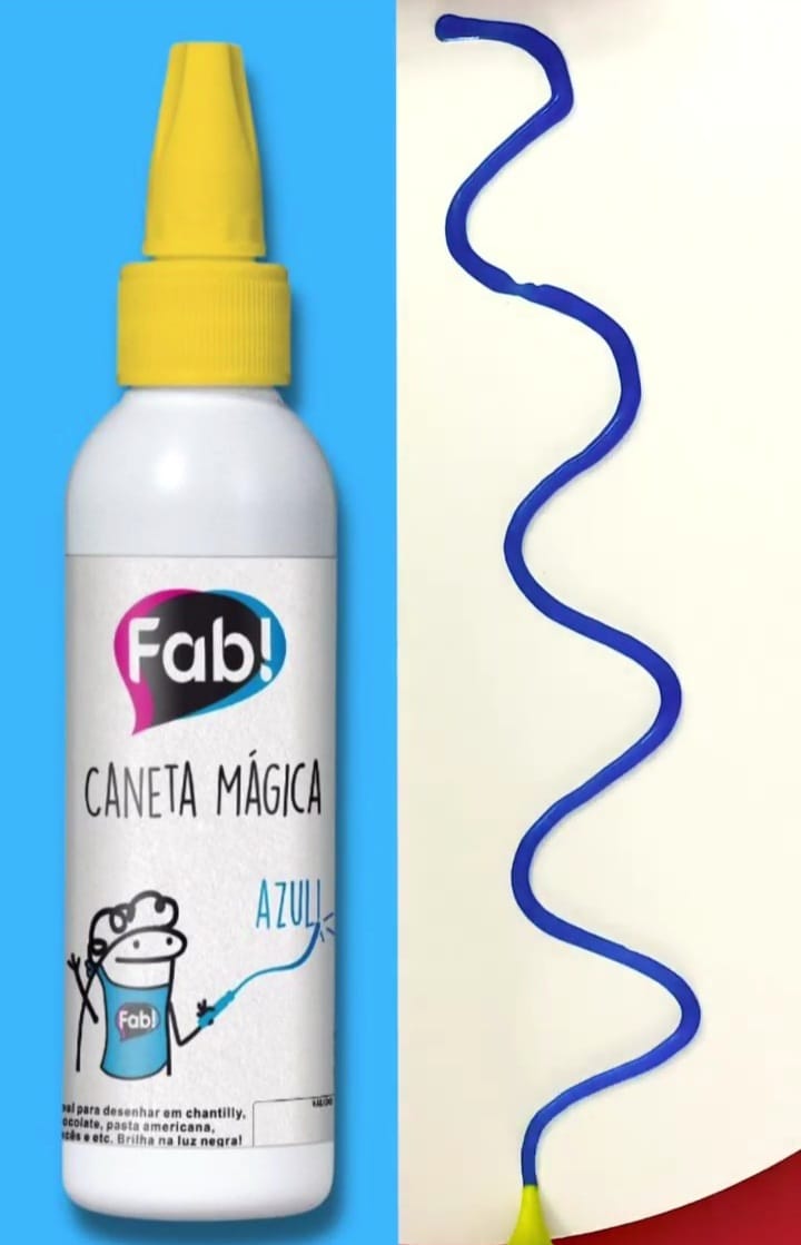 Lápiz Mágico Fab. Marcador Comestible 60g - Azul
