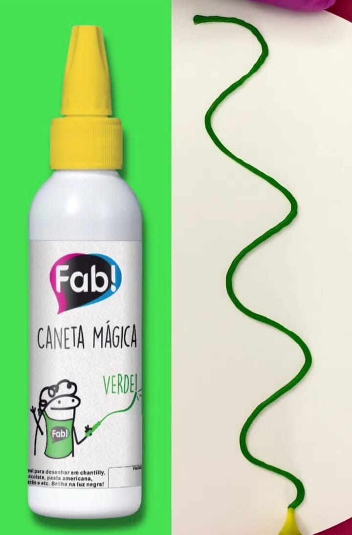 Lápiz Mágico Fab. Marcador Comestible 60g - Verde
