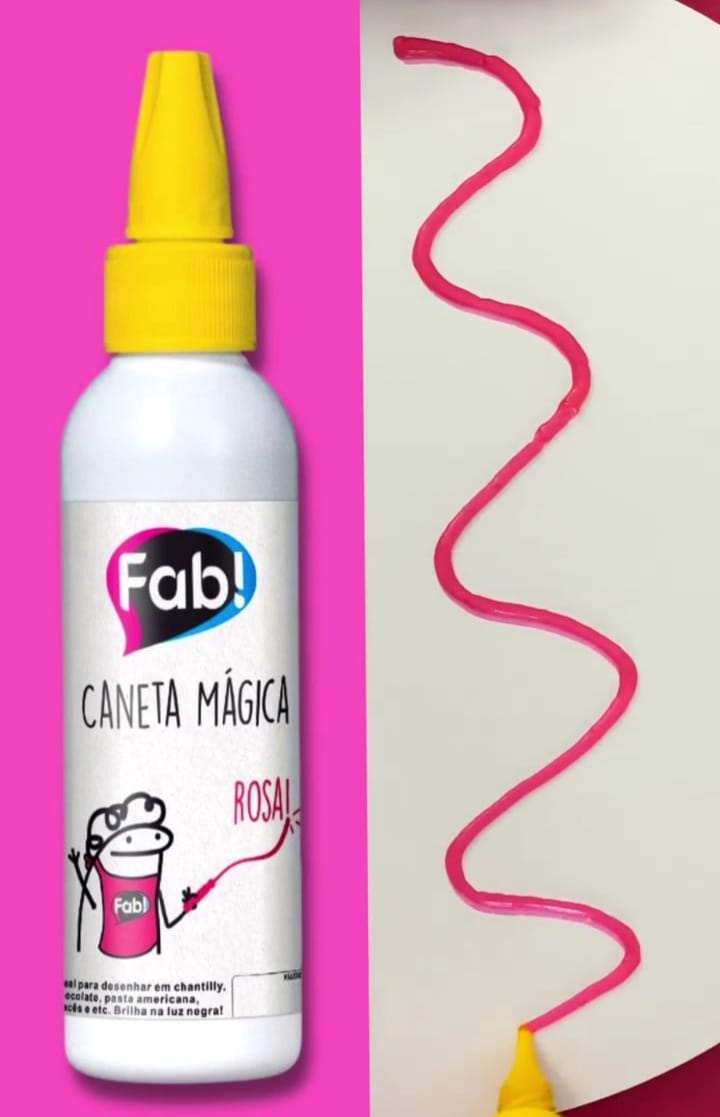 Lápiz Mágico Fab. Marcador Comestible 60g - Rosa