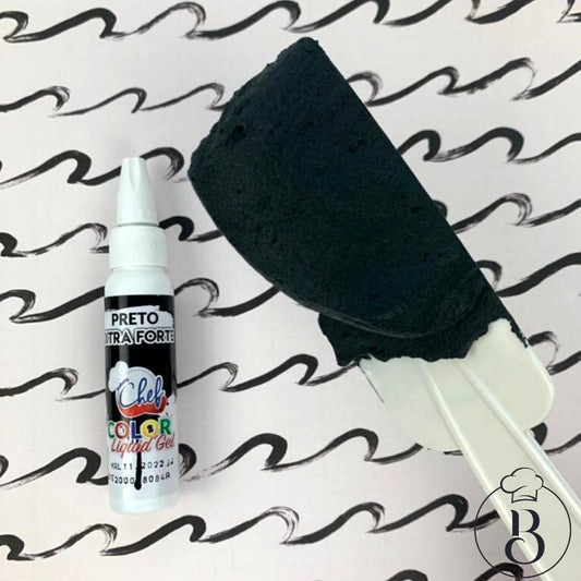 Colorante Liquid Gel Iceberg Chef 25g - Negro Extra Fuerte