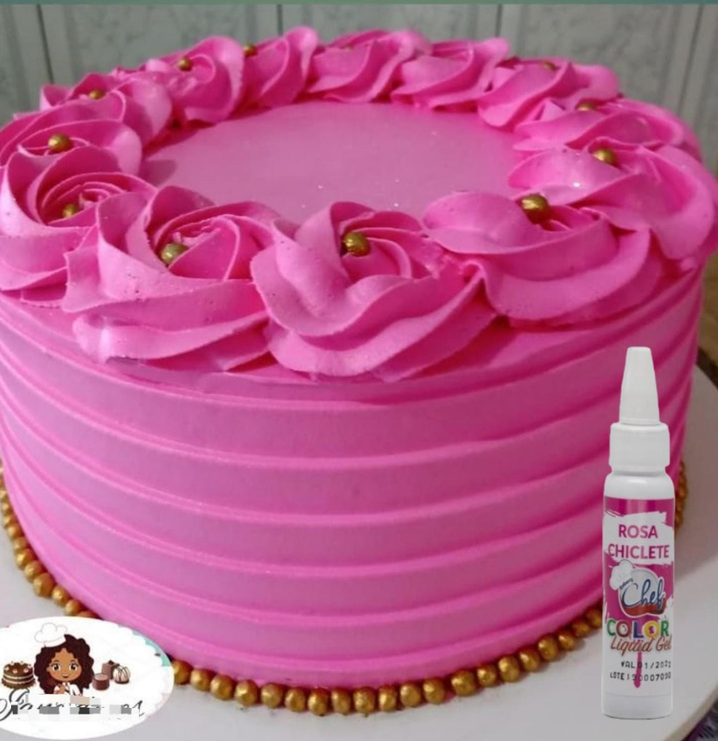 Colorante Liquid Gel Iceberg Chef 25g - Rosa Chicle