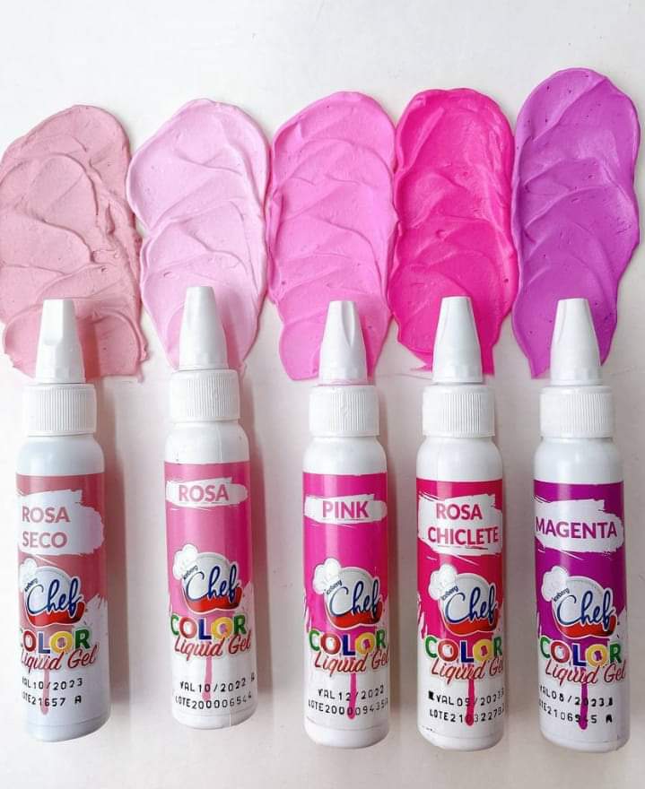 Colorante Liquid Gel Iceberg Chef 25g - Rosa Seco