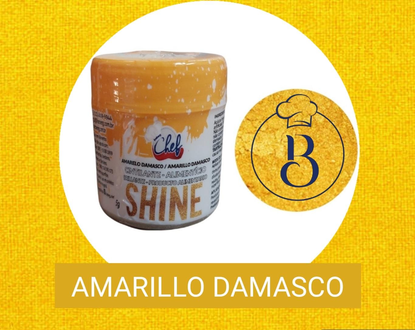 Polvo matizador Iceberg Chef Shine 5g - Amarillo Damasco