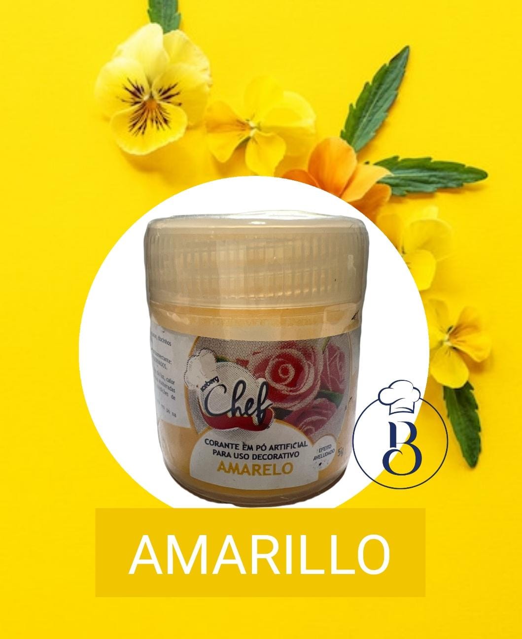 Polvo Matizador Iceberg Chef - Amarillo 5g