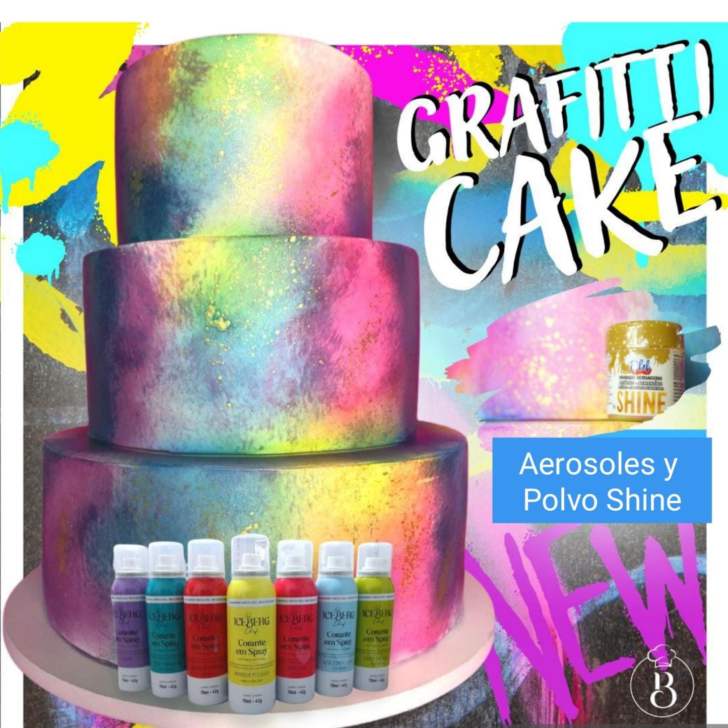 Colorante en Aerosol Iceberg Chef AMARILLO PISCANTE