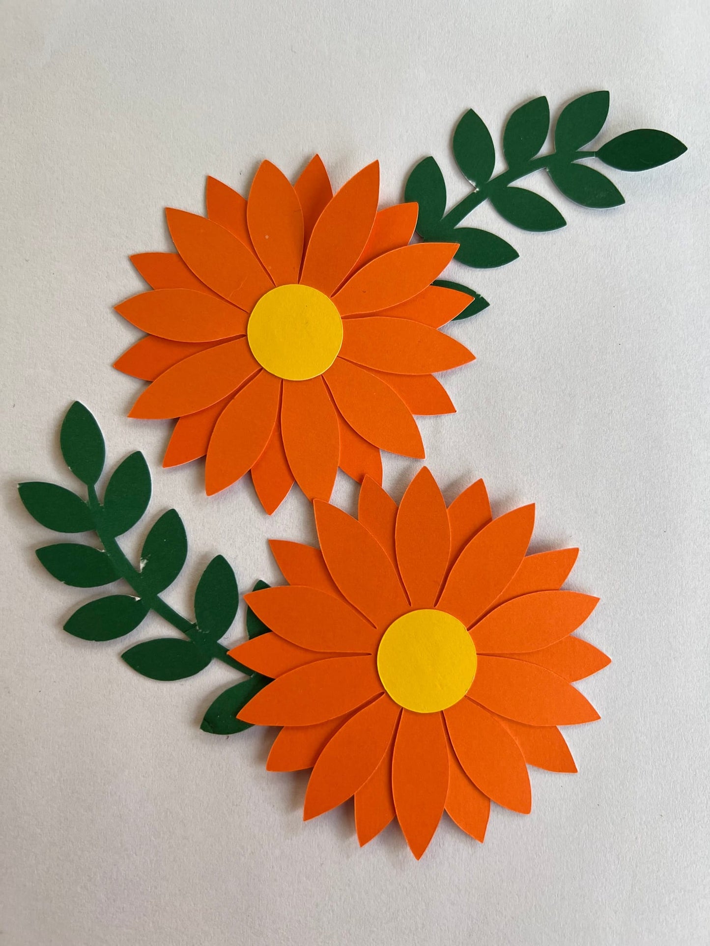 Girasoles con ramas 2un. - Naranja
