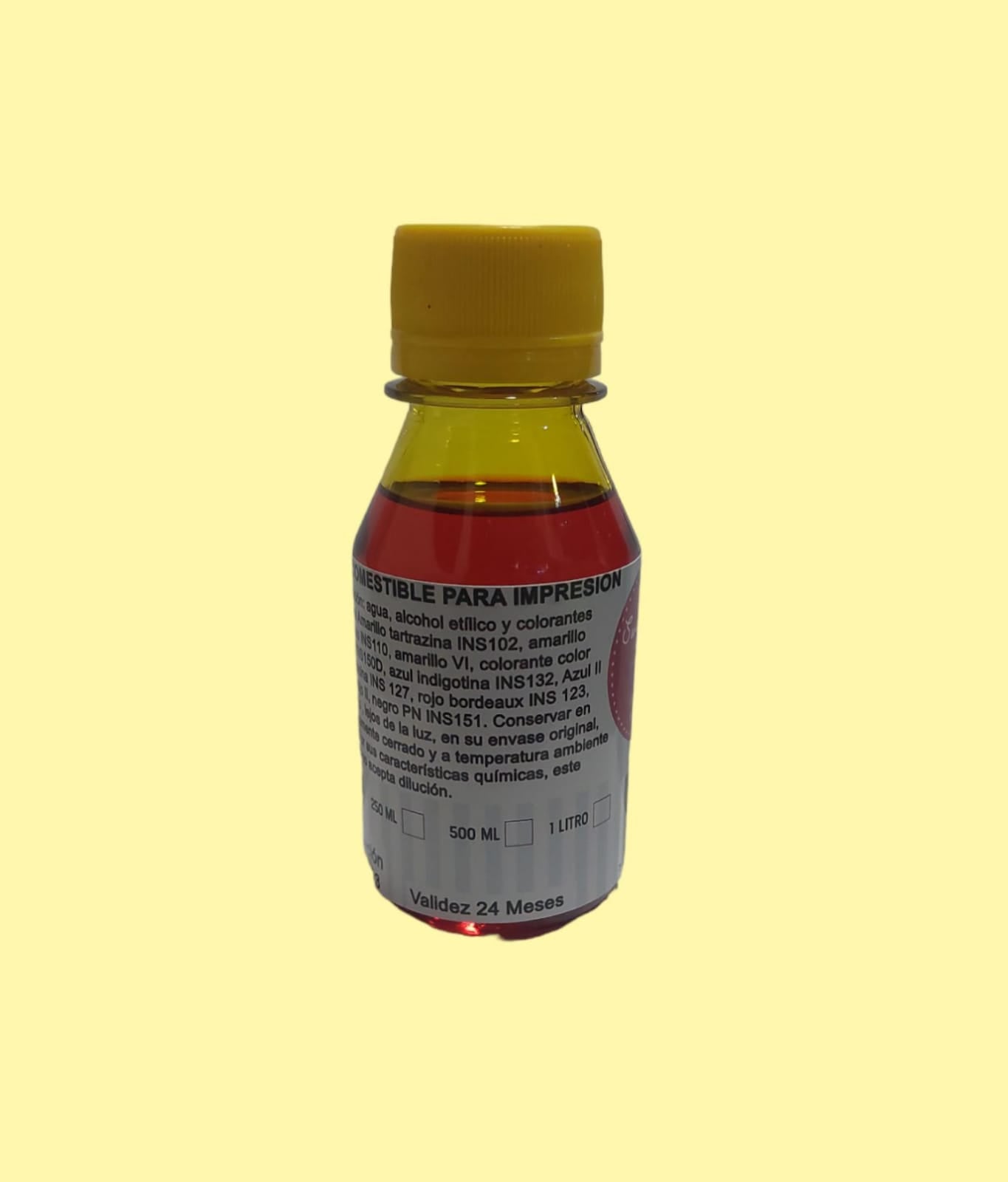 Tinta comestible 100 ml - Amarillo