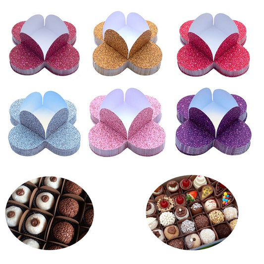 Pirotines Pétalos Glitter - Rojo