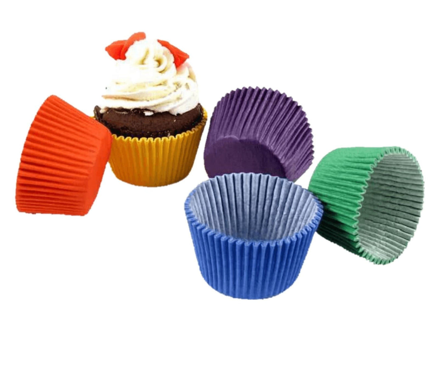Pirotines Cupcakes 100un. - Rojo