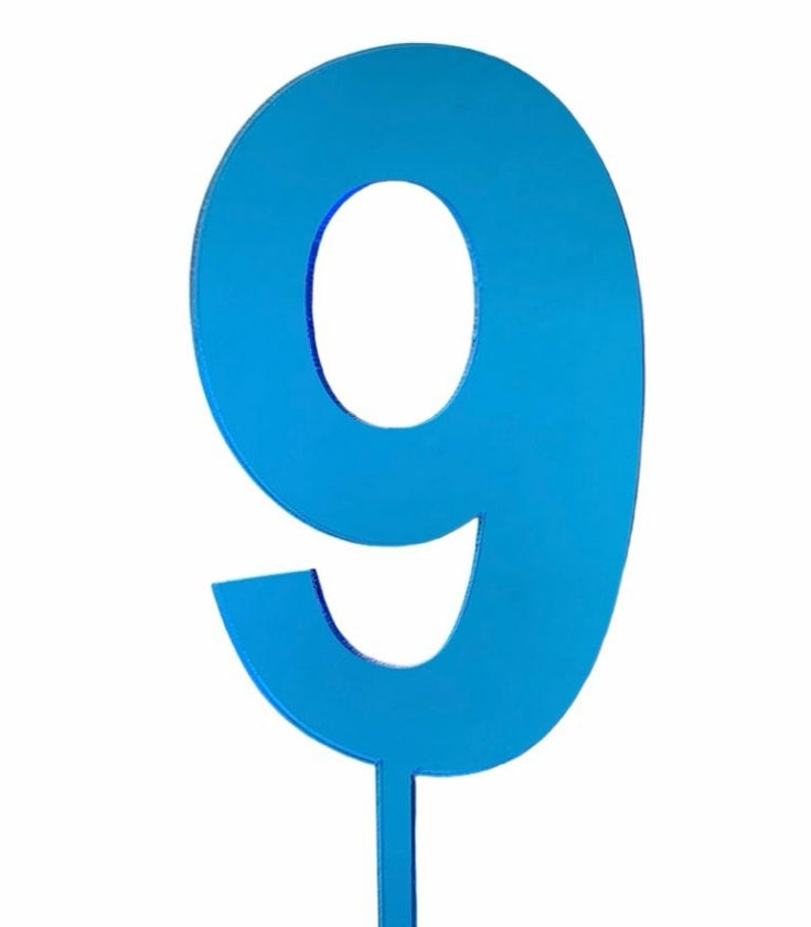 Topper Acrílico Azul - N° 9