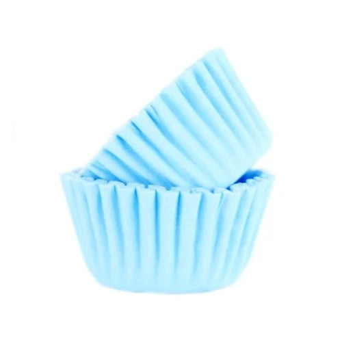 Pirotines Cupcakes 100un. - Azul Bebé
