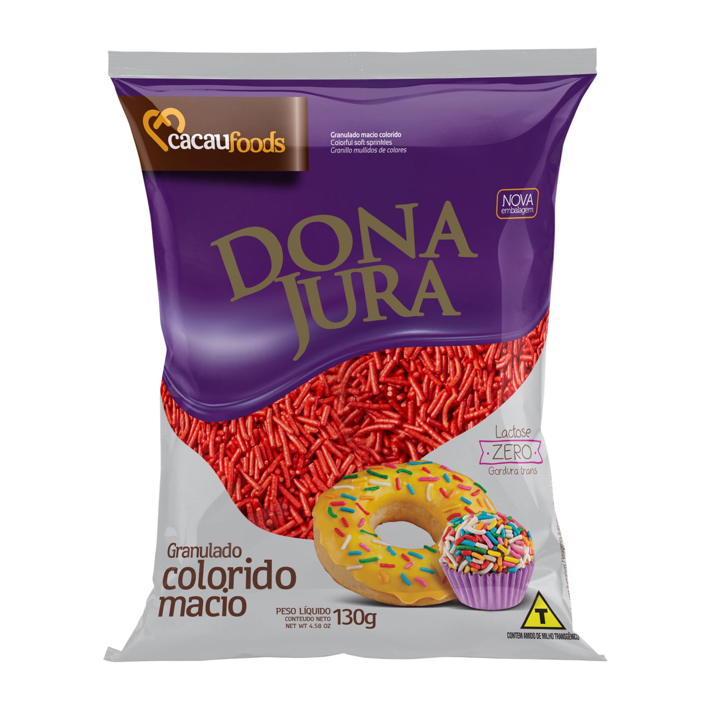 Chocolate Granulado Blando ROJO 130g