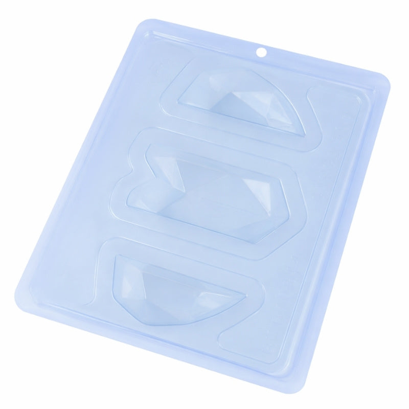 Placa Acetato y Silicona 3D - Corazón Lapidado Gajos 350g