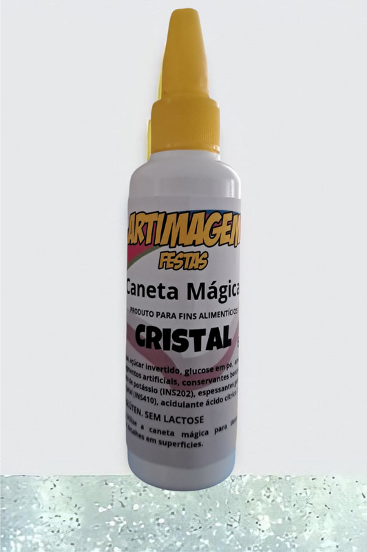 Lápiz Mágico Metalizado Fab. Marcador Comestible 60g - Cristal