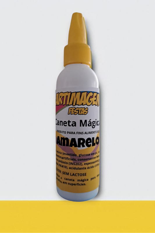 Lápiz Mágico Fab. Marcador Comestible 60g - Amarillo