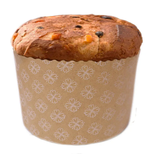 Molde Pan Dulce 500g Kraft Flores