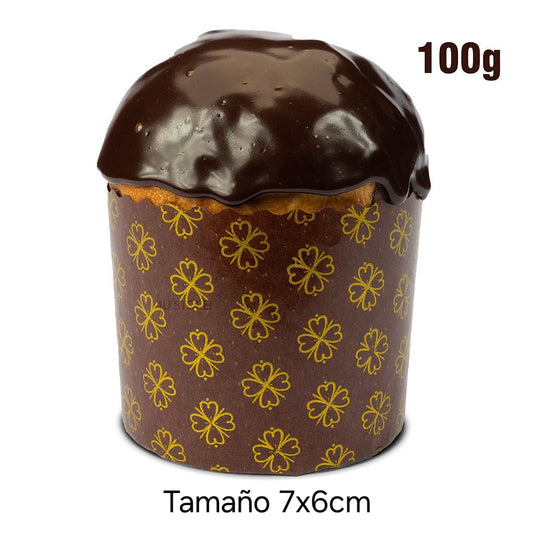 Molde Pan Dulce 100g Marrón Flores